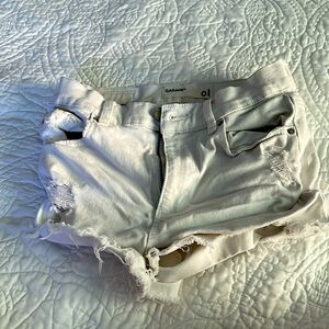 White Garage Jean Shorts, in very good condition